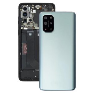For OnePlus 8T Battery Back Cover with Camera Lens Cover (Silver) (OEM)