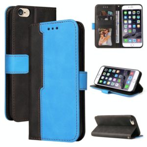 Business Stitching-Color Horizontal Flip PU Leather Case with Holder & Card Slots & Photo Frame For iPhone 6s Plus / 6 Plus(Blue) (OEM)