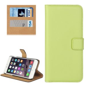 For iPhone 8 Plus & 7 Plus Genuine Split Horizontal Flip Leather Case with Holder & Card Slots & Wallet(Green) (OEM)