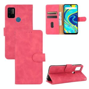 For UMIDIGI A7 Pro Solid Color Skin Feel Magnetic Buckle Horizontal Flip Calf Texture PU Leather Case with Holder & Card Slots & Wallet(Rose Red) (OEM)