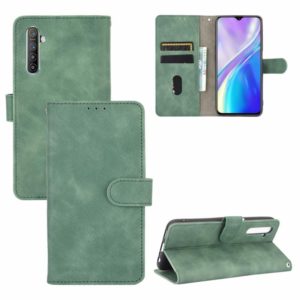 For OPPO Realme XT / X2 / K5 Solid Color Skin Feel Magnetic Buckle Horizontal Flip Calf Texture PU Leather Case with Holder & Card Slots & Wallet(Green) (OEM)