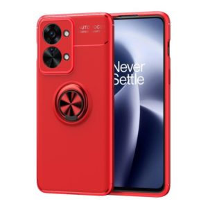 For OnePlus Nord 2T Metal Ring Holder TPU Phone Case(Red) (OEM)