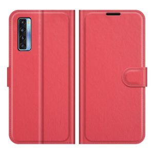 For TCL 20S / 20 5G / 20L Litchi Texture Horizontal Flip Protective Case with Holder & Card Slots & Wallet(Red) (OEM)