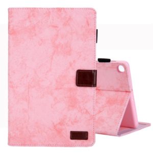 For Galaxy Tab A 10.1 (2019) Business Style Horizontal Flip Leather Case, with Holder & Card Slot & Photo Frame & Sleep / Wake-up Function(Pink) (OEM)