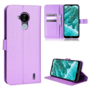 For Nokia C30 Diamond Texture Leather Phone Case(Purple) (OEM)