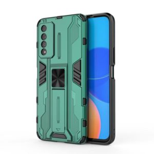 For Honor Play 5T Pro Supersonic PC + TPU Shock-proof Protective Case with Holder(Green) (OEM)