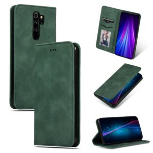 For Xiaomi Redmi Note8 Pro Retro Skin Feel Business Magnetic Horizontal Flip Leather Case(Army Green) (OEM)