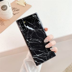 TPU Smooth Marbled IMD Mobile Phone Case for Galaxy Note 10+(Black F30) (OEM)