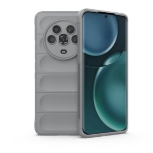 For Honor Magic4 Magic Shield TPU + Flannel Phone Case(Grey) (OEM)