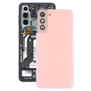 For Samsung Galaxy S21+ 5G Battery Back Cover with Camera Lens Cover (Pink) (OEM)