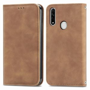 Retro Skin Feel Business Magnetic Horizontal Flip Leather Case With Holder & Card Slots & Wallet & Photo Frame For OPPO A8(Brown) (OEM)