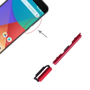 Power Button and Volume Control Button for Xiaomi Mi 5X / A1(Red) (OEM)