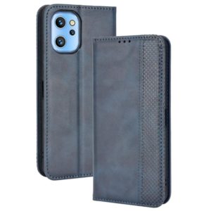 For UMIDIGI A13 / A13 Pro / A13S Magnetic Buckle Retro Crazy Horse Leather Phone Case(Blue) (OEM)