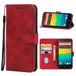 Leather Phone Case For BQ Aquaris E5(Red) (OEM)