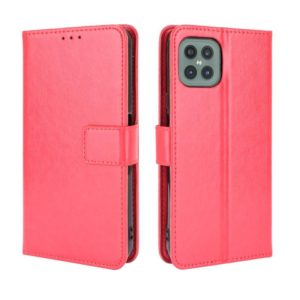 For Cubot C30 Retro Crazy Horse Texture Horizontal Flip Leather Case with Holder & Card Slots & Lanyard(Red) (OEM)