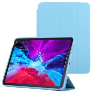 3-fold Horizontal Flip Smart Leather Case with Sleep / Wake-up Function & Holder For iPad Air 2022 / 2020 10.9(Blue) (OEM)