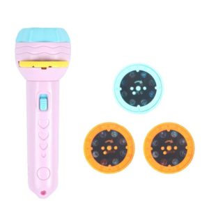 3 Sets Children Early Education Luminous Projection Flashlight, Specification: Pink + 24 Patterns (OEM)