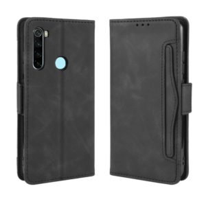 For Xiaomi Redmi Note 8T Wallet Style Skin Feel Calf Pattern Leather Case ，with Separate Card Slot(Black) (OEM)