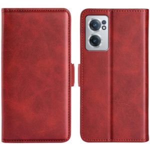 For OnePlus Nord CE 2 5G Dual-side Magnetic Buckle Leather Phone Case(Red) (OEM)