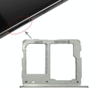 For Galaxy Tab S3 9.7 / T825 (3G Version) SIM Card Tray + Micro SD Card Tray (Silver) (OEM)