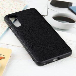 Hella Cross Texture Genuine Leather Protective Case For OnePlus Nord(Black) (OEM)