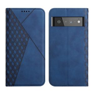 For Google Pixel 6 Pro Skin Feel Magnetic Leather Phone Case(Blue) (OEM)