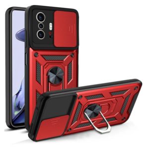 For Xiaomi Mi 11T / 11T Pro Sliding Camera Cover Design TPU+PC Protective Case(Red) (OEM)