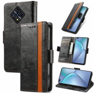 For Infinix Zero 8 CaseNeo Splicing Dual Magnetic Buckle Leather Case with Holder & Card Slots & Wallet(Black) (OEM)