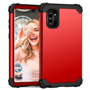 PC+ Silicone Three-piece Anti-drop Protection Case for Galaxy Note10+(Red) (OEM)