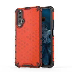 Shockproof Honeycomb PC + TPU Case for Huaiwei Honor 20 (Red) (OEM)