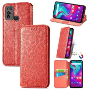 For Doogee X96 Pro Blooming Mandala Embossed Pattern Magnetic Horizontal Flip Leather Case with Holder & Card Slots & Wallet(Red) (OEM)