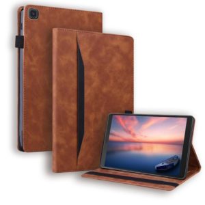 For Samsung Galaxy Tab A 8.0 2019 SM-T290 / SM-T295 Business Shockproof Horizontal Flip Leather Case with Holder & Card Slots & Photo Frame & Pen Slot(Brown) (OEM)