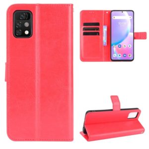 For Umidigi A11 Pro Max Crazy Horse Texture Horizontal Flip Leather Case with Holder & Card Slots & Lanyard(Red) (OEM)