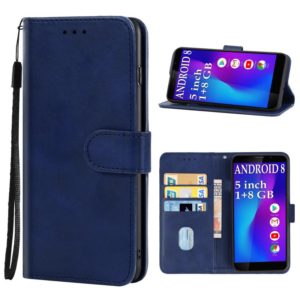 Leather Phone Case For Leangoo Z10(Blue) (OEM)
