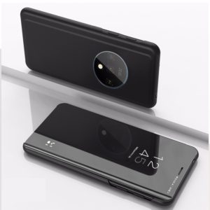 For Xiaomi Redmi K30 Pro Plated Mirror Horizontal Flip Leather Case with Holder(Black) (OEM)