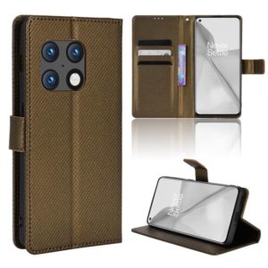 For OnePlus 10 Pro 5G Diamond Texture Leather Phone Case(Brown) (OEM)