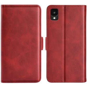 For TCL 30 Z Dual-side Magnetic Buckle Leather Phone Case(Red) (OEM)
