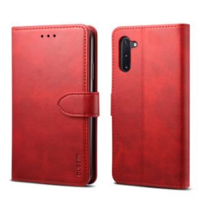 For Galaxy Note 10+ GUSSIM Business Style Horizontal Flip Leather Case with Holder & Card Slots & Wallet(Red) (GUSSIM) (OEM)