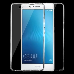 For Huawei P9 Lite 0.75mm Double-sided Ultra-thin Transparent TPU Protective Case(Transparent) (OEM)