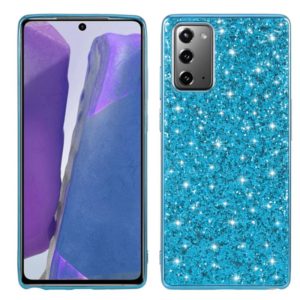 For Samsung Galaxy Note 20 Glitter Powder Shockproof TPU Protective Case(Blue) (OEM)