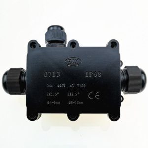 G713 IP68 Waterproof Three-way Junction Box for Protecting Circuit Board (OEM)