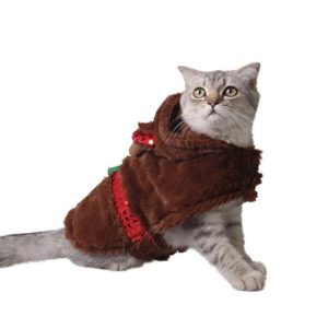 Pet Party Supplies Plush Warm Christmas Reindeer Winter Clothes, Size: XL (OEM)