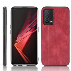 For OPPO K9 Shockproof Sewing Cow Pattern Skin PC + PU + TPU Case(Red) (OEM)