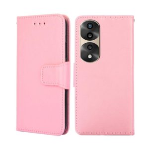 For Honor 70 Pro/70 Pro+ Crystal Texture Leather Phone Case(Pink) (OEM)