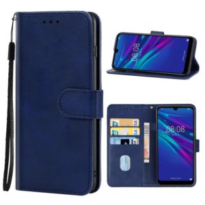 For Huawei Y6 2019 Leather Phone Case(Blue) (OEM)