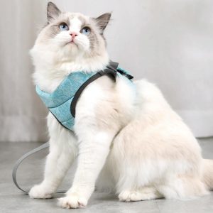 Cat Leash Pet Chest Harness Leash, Size: S(Green) (OEM)