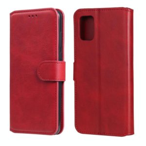 For Samsung Galaxy A31 Classic Calf Texture PU + TPU Horizontal Flip Leather Case, with Holder & Card Slots & Wallet(Red) (OEM)