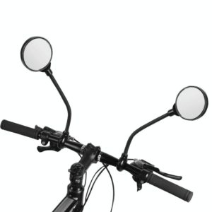 1 Pair Bicycle Hose Adjustment Convex Large Screen Rearview Mirror(Black) (OEM)