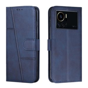 For Infinix Note 12 VIP Stitching Calf Texture Buckle Leather Phone Case(Blue) (OEM)