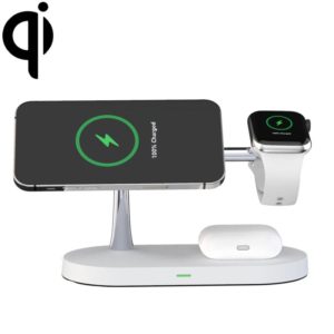 X452 3 in 1 Multifunctional 15W Wireless Charger with Night Light Function(White) (OEM)